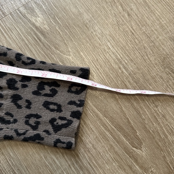 Ann Taylor Loft 100% Cotton Leopard Print Dark Brown Button Up Cardigan Size M - Picture 11 of 12